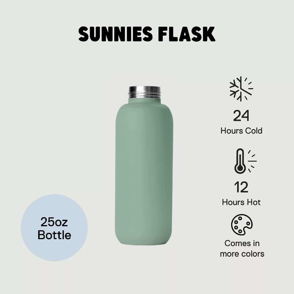 Sunnies Flask 25oz Bottle (กระบอกน้ำเก็บความร้อน-เย็น แบบปรับแต่งได้)
