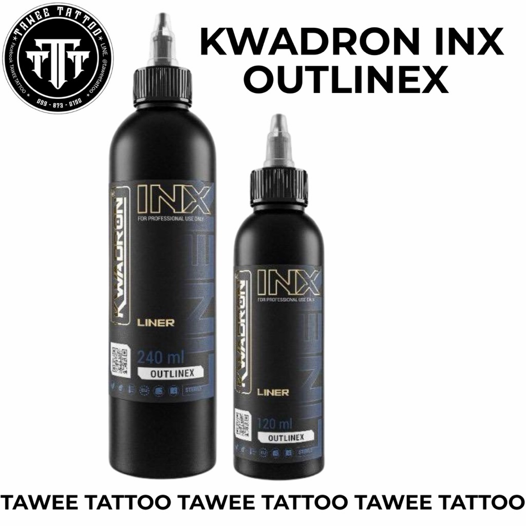 KWADRON INX [ OUTLINEX ] สีดำเข้ม เดินเส้น ชัด สีสวยมาก ไม่อุดตัน