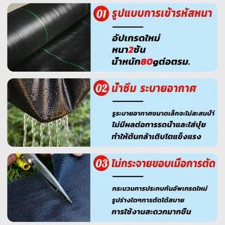 【ของแท้ 】AAAรุ่นหนา ใช้ทนทาน พลาสติกคลุมดิน พลาสติกคลุมหญ้า ผ้าคลุมดิน