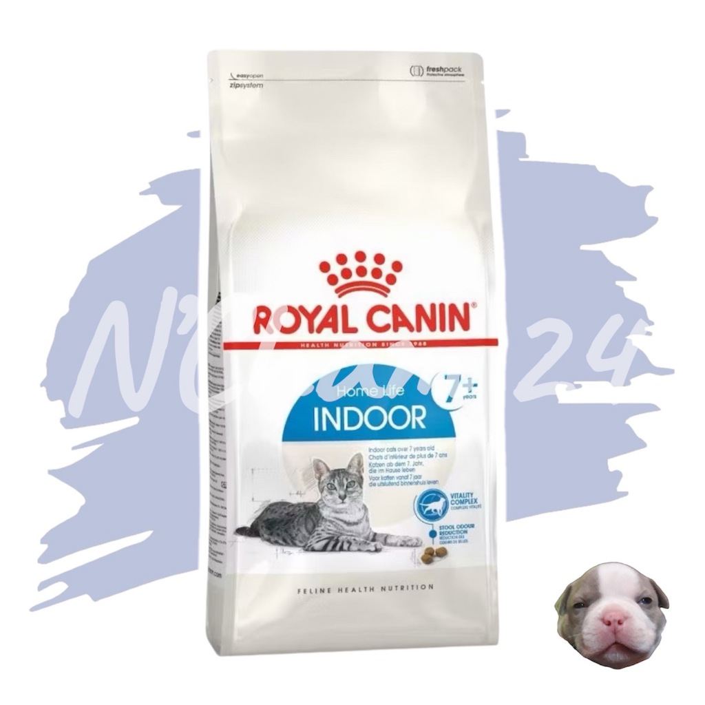 Royal canin indoor 7+ years มีขนาด 1.5kg และ 3.5 Kg อาหารแมวแก่ แมวสูงอายุ แมวสูงวัย เลี้ยงในบ้าน