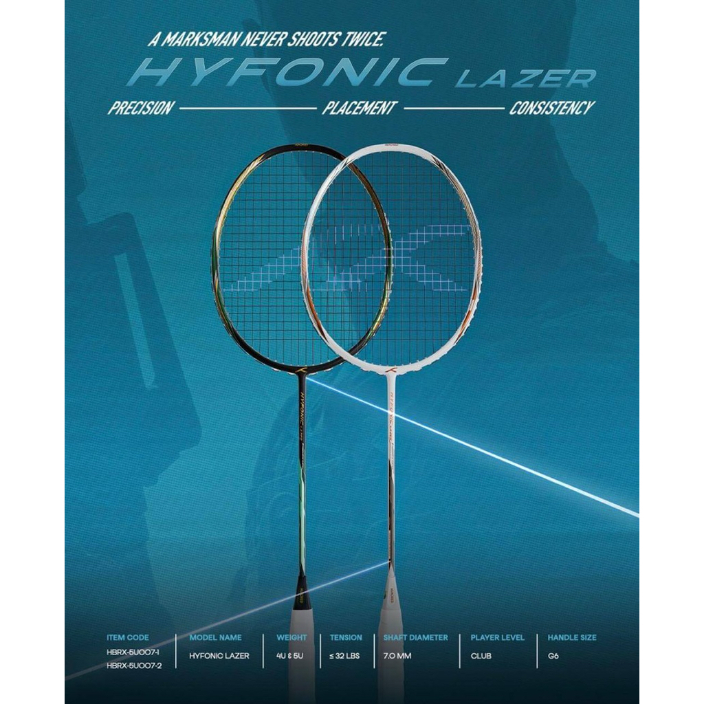 🔥 ใหม่ล่าสุด🔥 🏸 HUNDRED HYFONIC LAZER ⚡️ สาย Control ที่ “แม่นแบบตั้งใจได้”