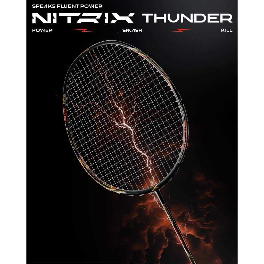 🔥 ใหม่ล่าสุด 🔥 🏸 HUNDRED NITRIX THUNDER ⚡️ฟาดหนัก ดุดัน สายบุกตัวจริง  พลังสายฟ้า Smash หนัก จบคม!