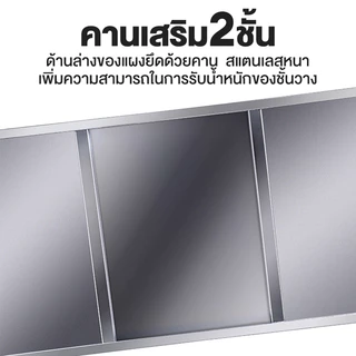 LOADNIX โต๊ะวางเตาแก๊ส ชั้นวางเตาแก๊ส สแตนเลส 3ชั้น80-150cm ปรับความสูงได้ รับน้ำหนักได้กว่า 300KG ประหยัดพื้นที่