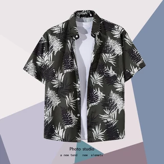 สินค้าจำเป็นวันสงกรานต์! เสื้อฮาวายลายดอกไม้ บางเบ้า แห้งเร็ว ระบายอากาศดี ไม่อึดอัด