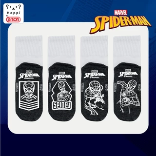ถุงเท้านักเรียนกันลื่น Happi by Carson ลิขสิทธิ์เเท้ Spiderman แพ็ค 1 คู่ (คละลาย)