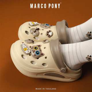 Marco Pony รองเท้ารัดส้นเด็กหัวโตรองเท้าแตะเด็กผู้หญิง แถมตั…