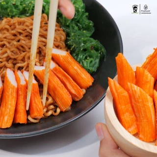 [เซ็ท 2 แพค] ยำสาหร่าย 500 กรับ จับคู่ ปูอัด 500 กรัม 40 ชิ้น แถม โชยุ วาซาบิ พร้อมส่งทั่วประเทศ