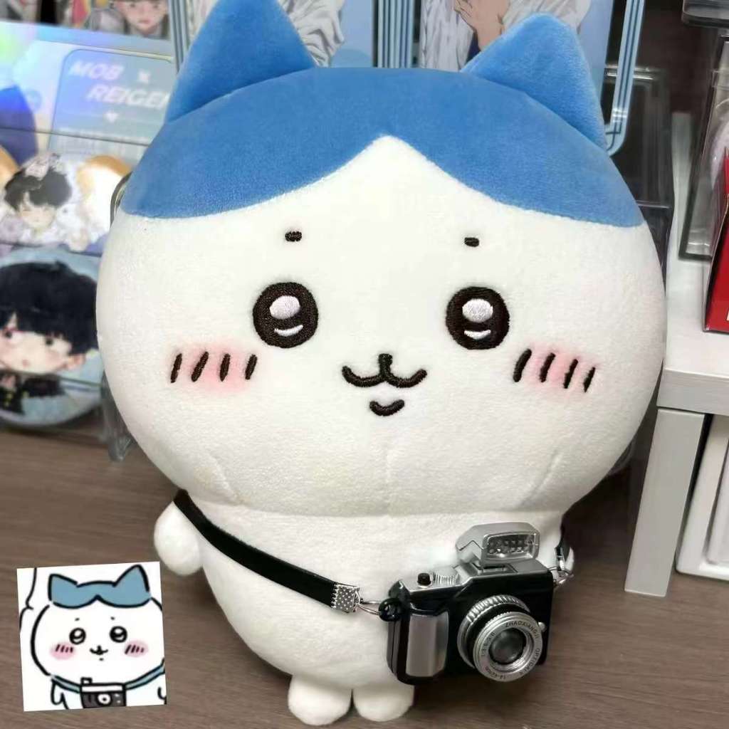 Chiikawa พวงกุญแจ Hachiware ชิอิวะ ตุ๊กตาน่ารัก Kawaii ตกแต่งกระเป๋าเป้สะพายหลัง ของสะสม ของขวัญวันเกิดหญิง ผ้านุ่มสบาย