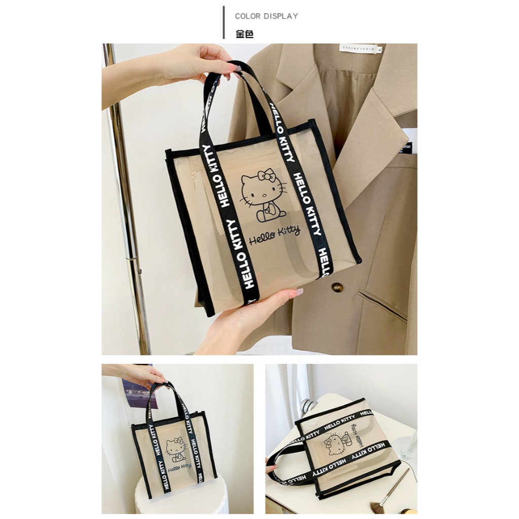 [ พร้อมส่งจากร้านไทย] มี3สีให้เลือก***ลิขสิทธิ์แท้  % Sanrio กระเป๋าคิตตี้ Sanrio Hello kitty กระเป๋าคิตตี้ น้ำหนักเบา ราคา ถูกที่สุด ดีลบีเคเค แกลเลอรีภาพที่ 3