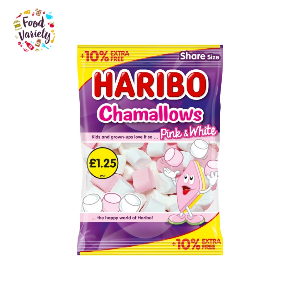 [Best Before 30-Sep-2026]Haribo Chamallows Marshmallows Pink & White 154g