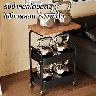 โต๊ะข้างเตียงแบบรถเข็นขนาดเล็ก โต๊ะข้างแบบเคลื่อนย้ายได้ ชั้นวางขนม โต๊ะกาแฟ/โต๊ะข้างเตียงสำหรับใช้ในบ้าน