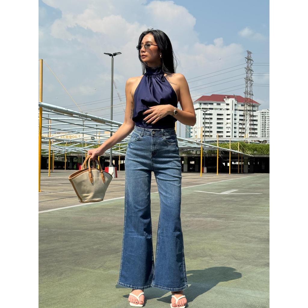 Atipashop - Slate Ombre Jeans (#ATP30) | กางเกงยีนส์ขายาวทรงกระบอกกลาง ผ้ายืด ทรงสวย