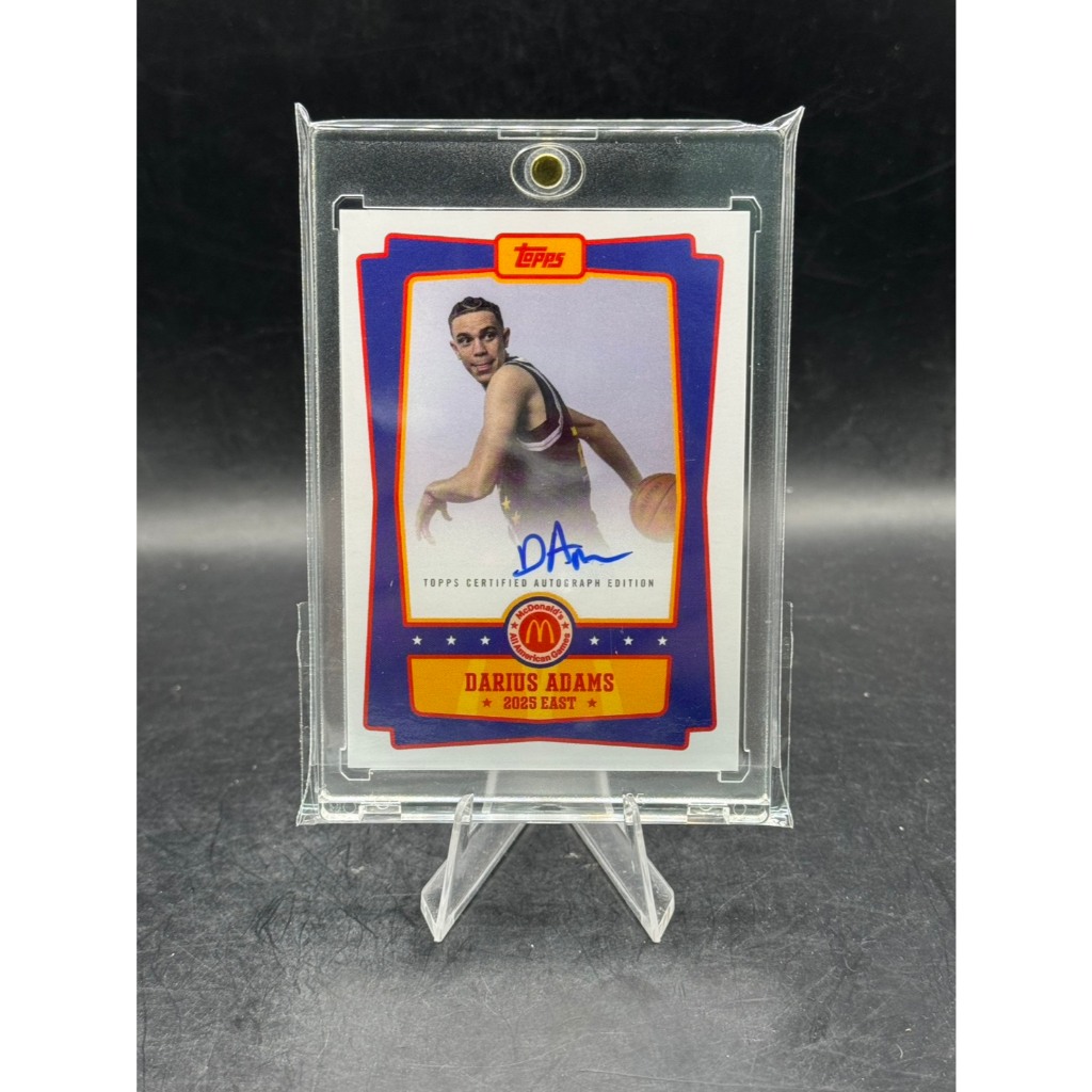 2025 Topps Chrome McDonald's All American DARIUS ADAMS On-Card AUTO #EA-DA