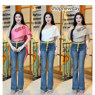 (เฉพาะเสื้อสไบ)(สไบสั้น) เสื้อสไบ ประยุค ผ้าไหม ดอกไม้3Dตรงอ…