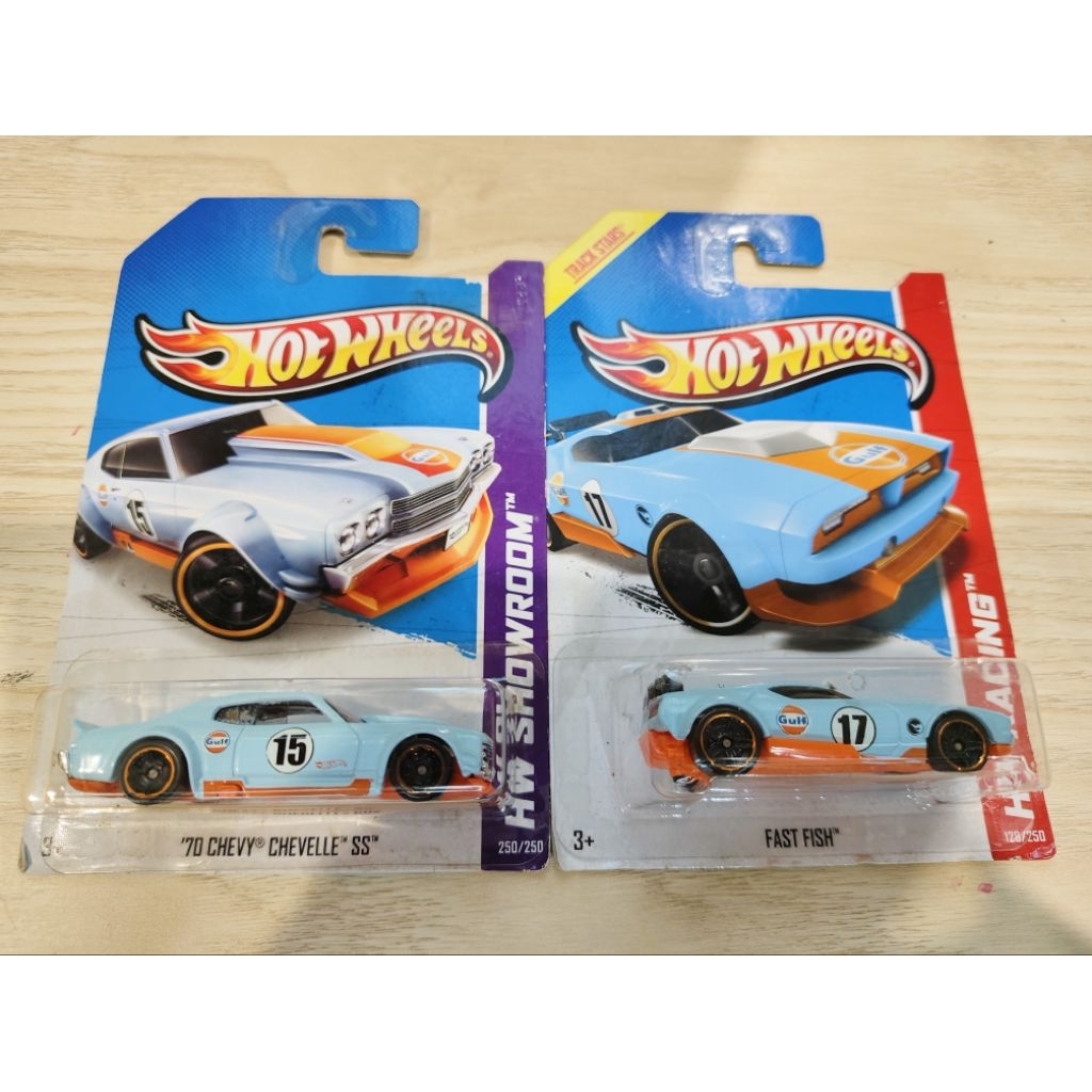 Hotwheels ฮอตวิล 70CHEVY SS, Fast Fish, Mach 1:64