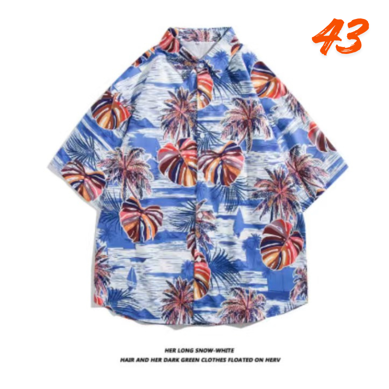 เสื้อเชิ้ตฮาวายเหมาะกับเทศกาลสงกรานต์ Size M-3XL สไตล์เกาหลีลายดอก  ใส่ได้ทั้งชาย-หญิง Hawaii ราคา ถูกที่สุด ดีลบีเคเค แกลเลอรีภาพที่ 5