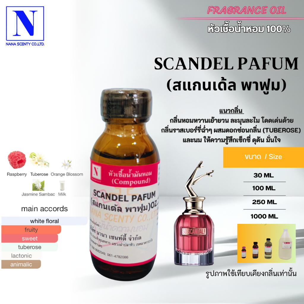 หัวเชื้อน้ำหอม 100% กลิ่นสแกนเด้ล พาฟูม(SCANDEL PAFUM)