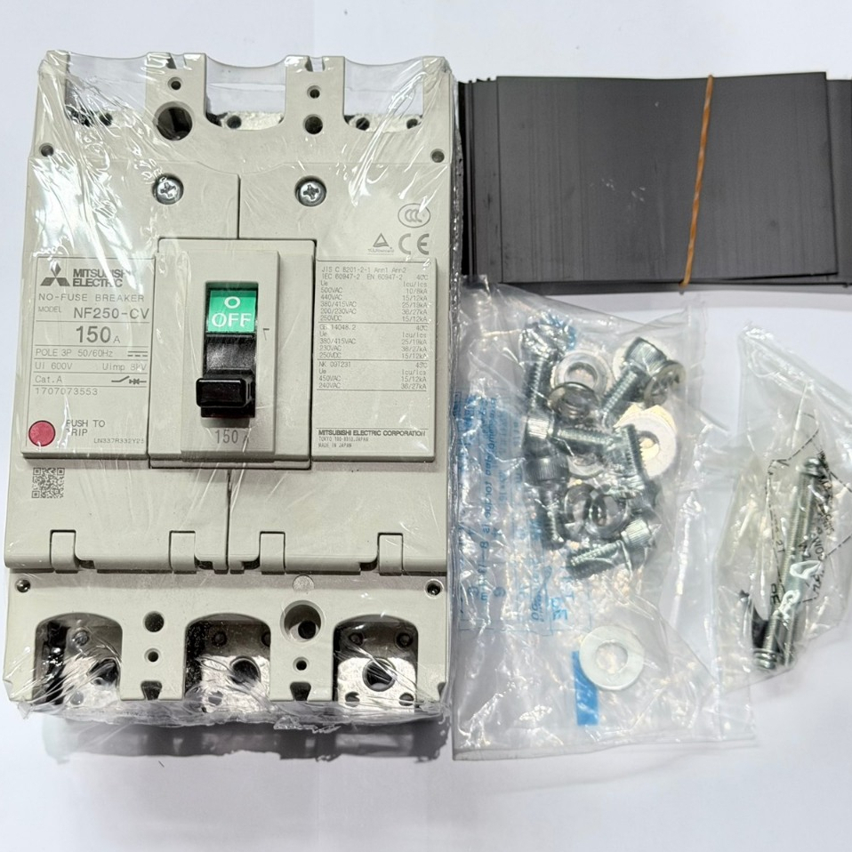 MITSUBISHI MCCB เบรกเกอร์มิตซูบิชิ NF250-CV 3P 150A (ใหม่ไม่มีกล่อง)