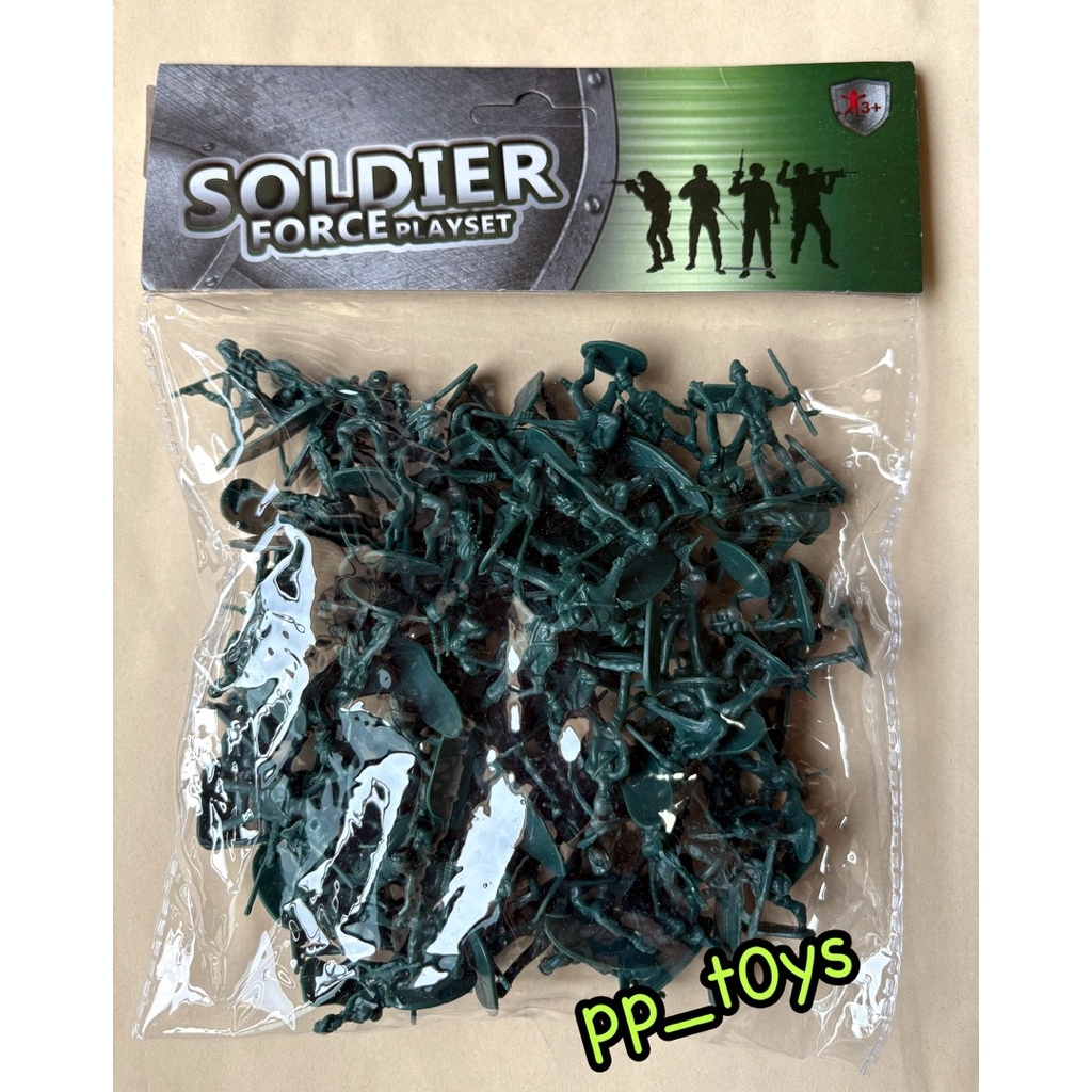 Mecarmy toys Soldier Force Green Army Men โมเดลทหารจิ๋ว (playset)