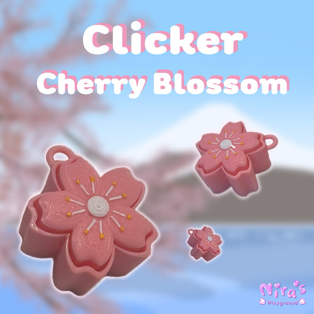 Nira’s • Clicker • Cherry Blossom • พวงกุญแจ ของเล่น กดได้