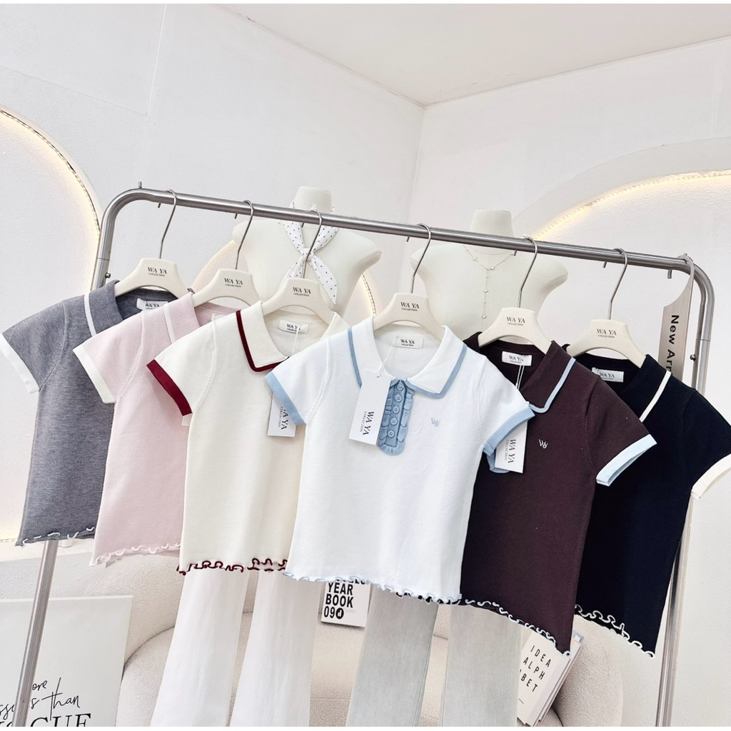 เสื้อคอปกเกรดพรีเมี่ยมสีสันสดใส งานป้าย