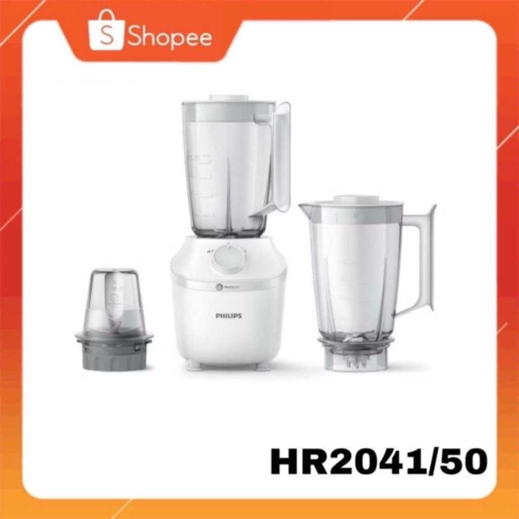 Philips Blender เครื่องปั่นเอนกประสงค์ รุ่น HR2041 มี 4 รุ่น พร้อมอุปกรณ์ HR2041/50 /30 /10 /00