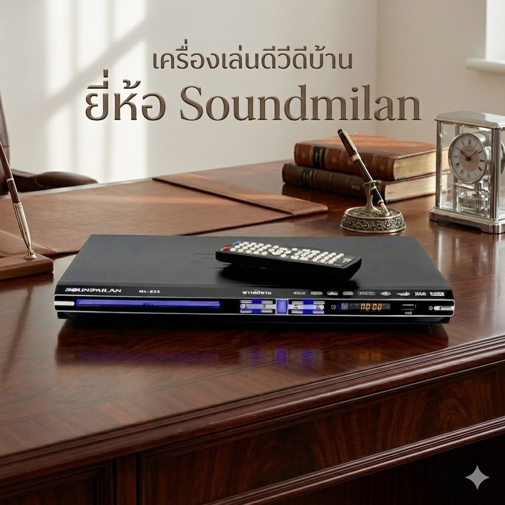 SOUNDMILAN​ ซาวด์มิลาน เครื่องเล่น DVD VCD CD รุ่น ML-925 มีช่อง HDMI (แถมสาย HDMI)
