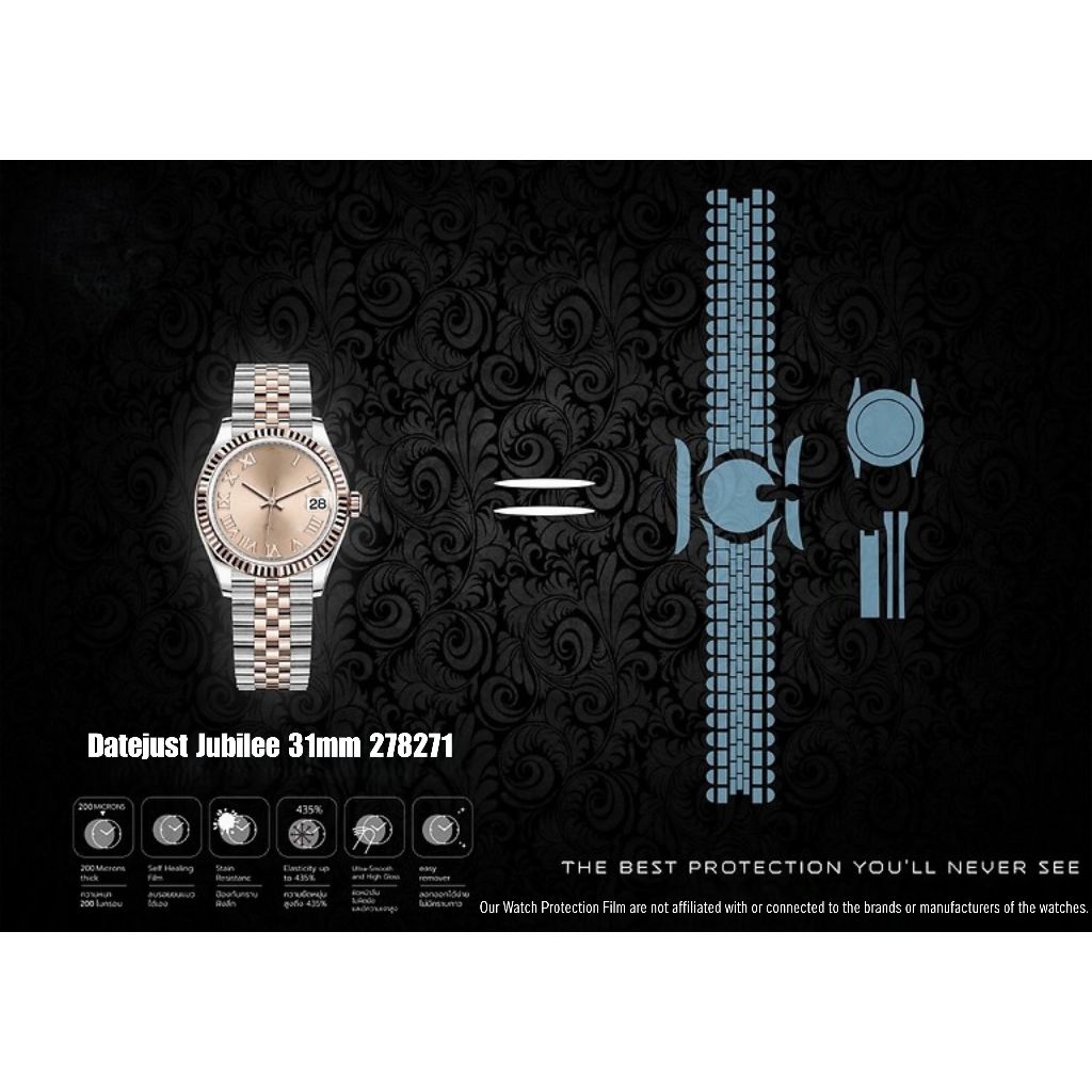 ฟิล์มป้องกันรอยนาฬิกา Watch Protection Film for RL. Datejust Jubilee 31mm 278271