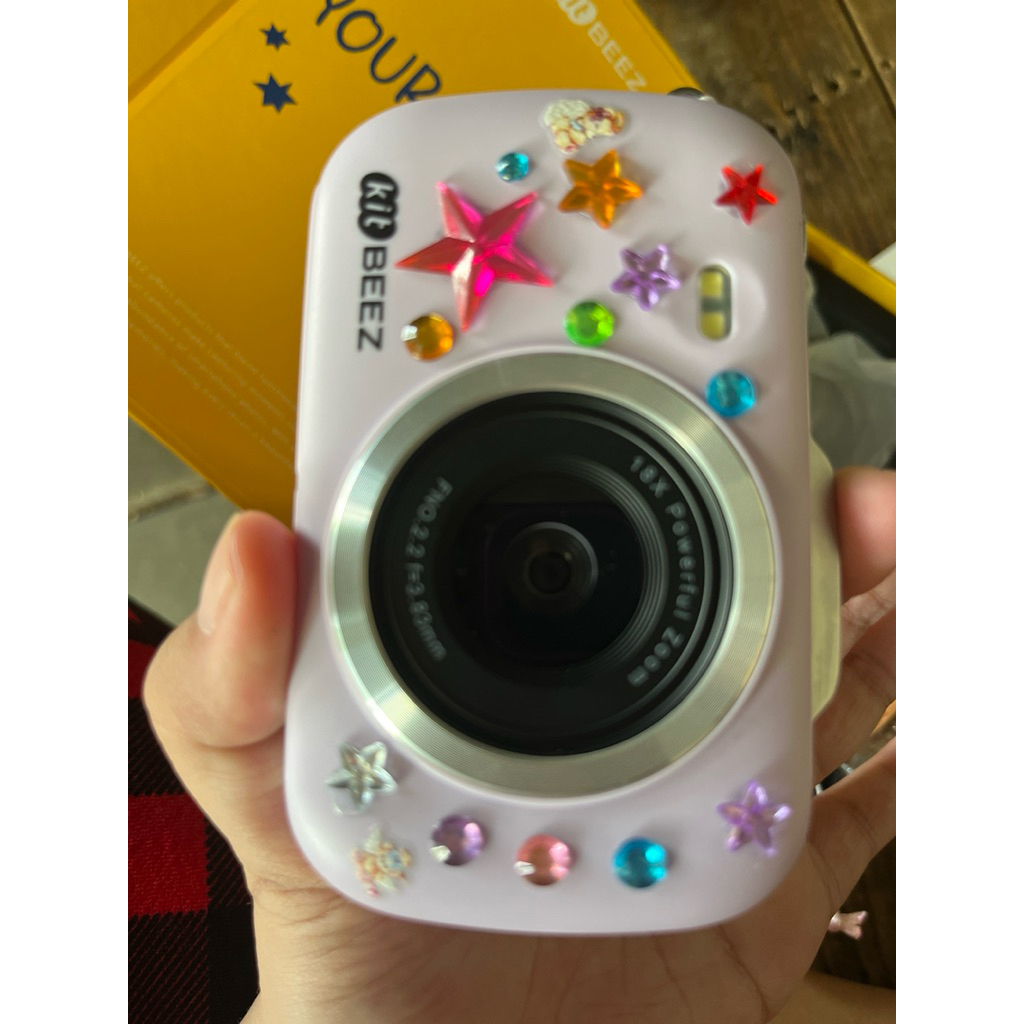 ปล่อยต่อ!! กล้องดิจิตอล KitBeez KF-3 สีม่วงพาสเทล พร้อมเมม 256GB และของแถมครบกล่อง!