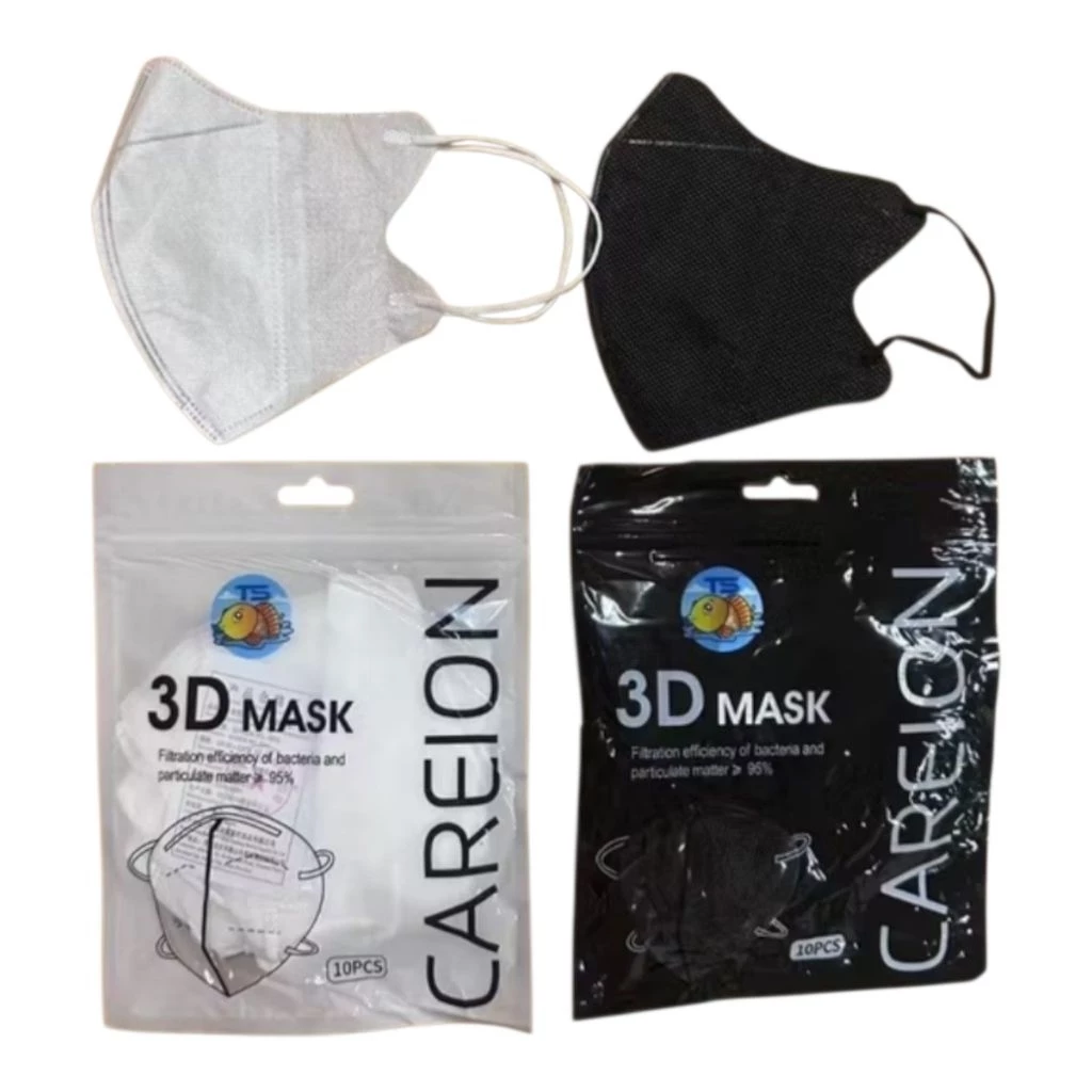 หน้ากากอนามัย 3D ทรงกระชับ ใส่สบาย หายใจสะดวก สำหรับผู้ใหญ่ 10 ชิ้น