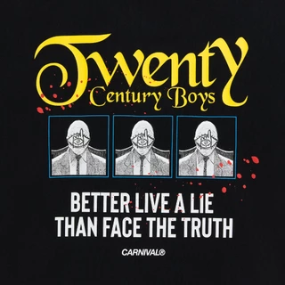 CARNIVAL CNVX20C26T15BK 20th CENTURY BOYS THE FACE OF LIES T-SHIRT OVS BLACK