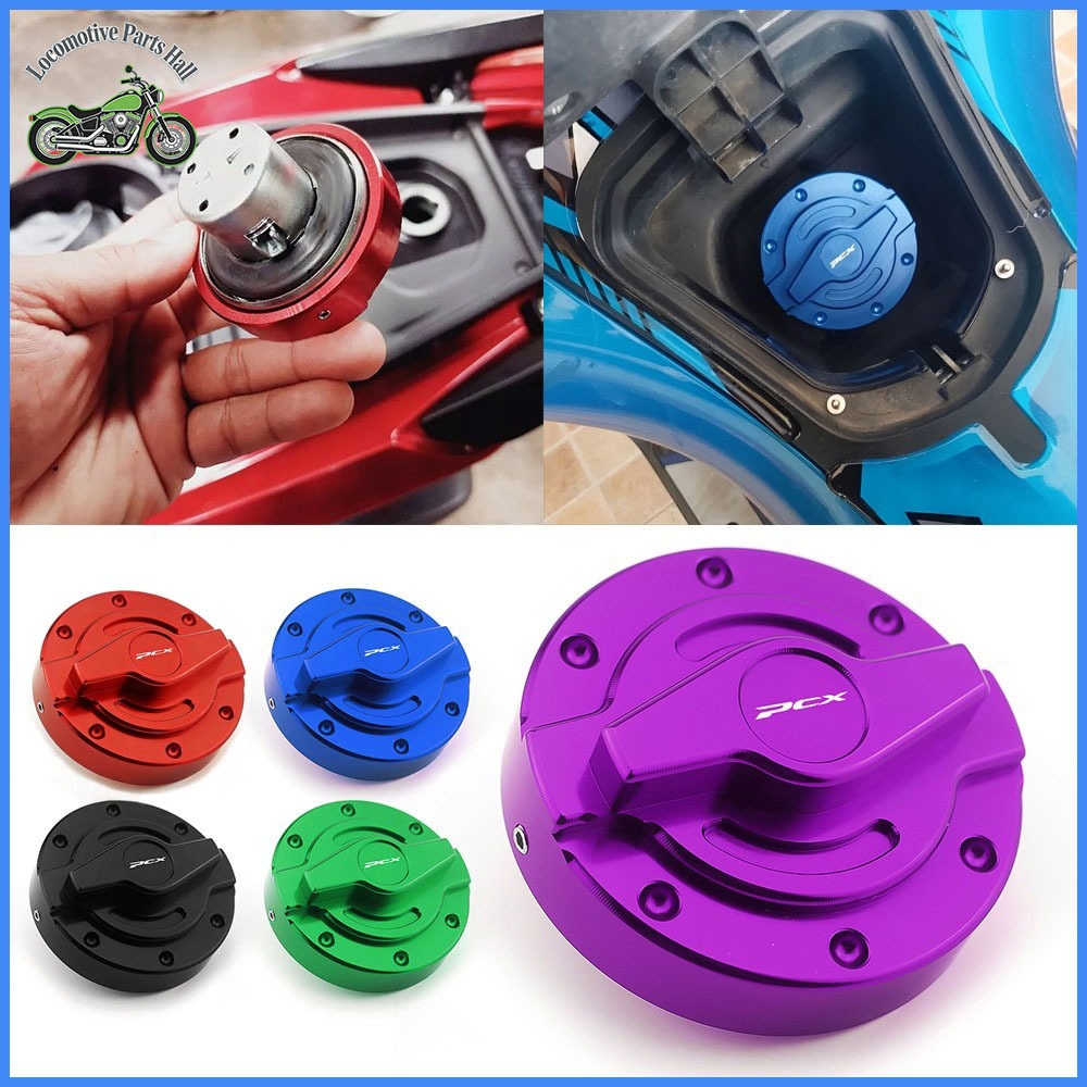 สําหรับ Honda PCX 125 150 PCX160 200 EV HP MPG ฝาครอบแก๊สรถจักรยานยนต์ CNC อลูมิเนียมการใช้ถังฝาครอบ