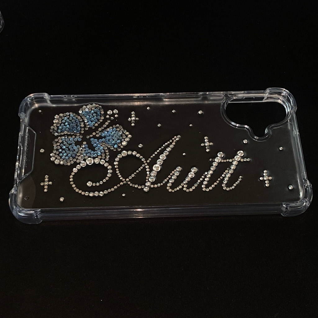 ✨เคสโทรศัพท์ติดเพชรชื่อตัวเองหรือคนสำคัญ💎💖 สินค้า Custom งานสั่งทำชิ้นเดียวในโลก เล่นแสงวิ้งวับ แกรมมากกก✨💖