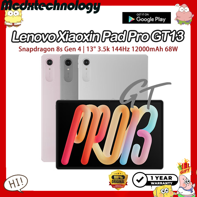 China Rom 2026 Lenovo Xiaoxin Pad Pro GT13 Snapdragon 8 Elite 13" 3.5k 144Hz 12000mAh 68W Lenovo Xia