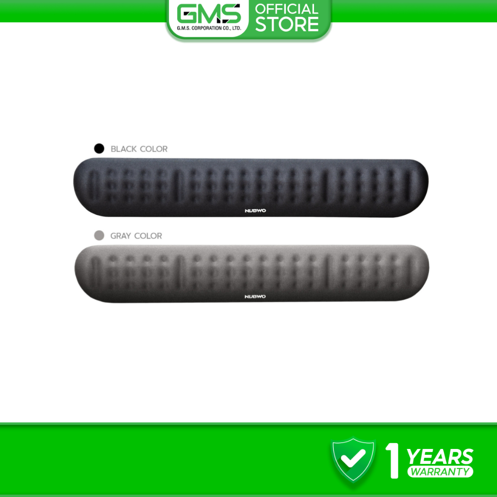 Nubwo แผ่นรองข้อมือ NWR4 Memory Foam พร้อม Anti-Slip ป้องกันลื่นไถล ใช้งานสบายมือ รับประกัน 7 วัน