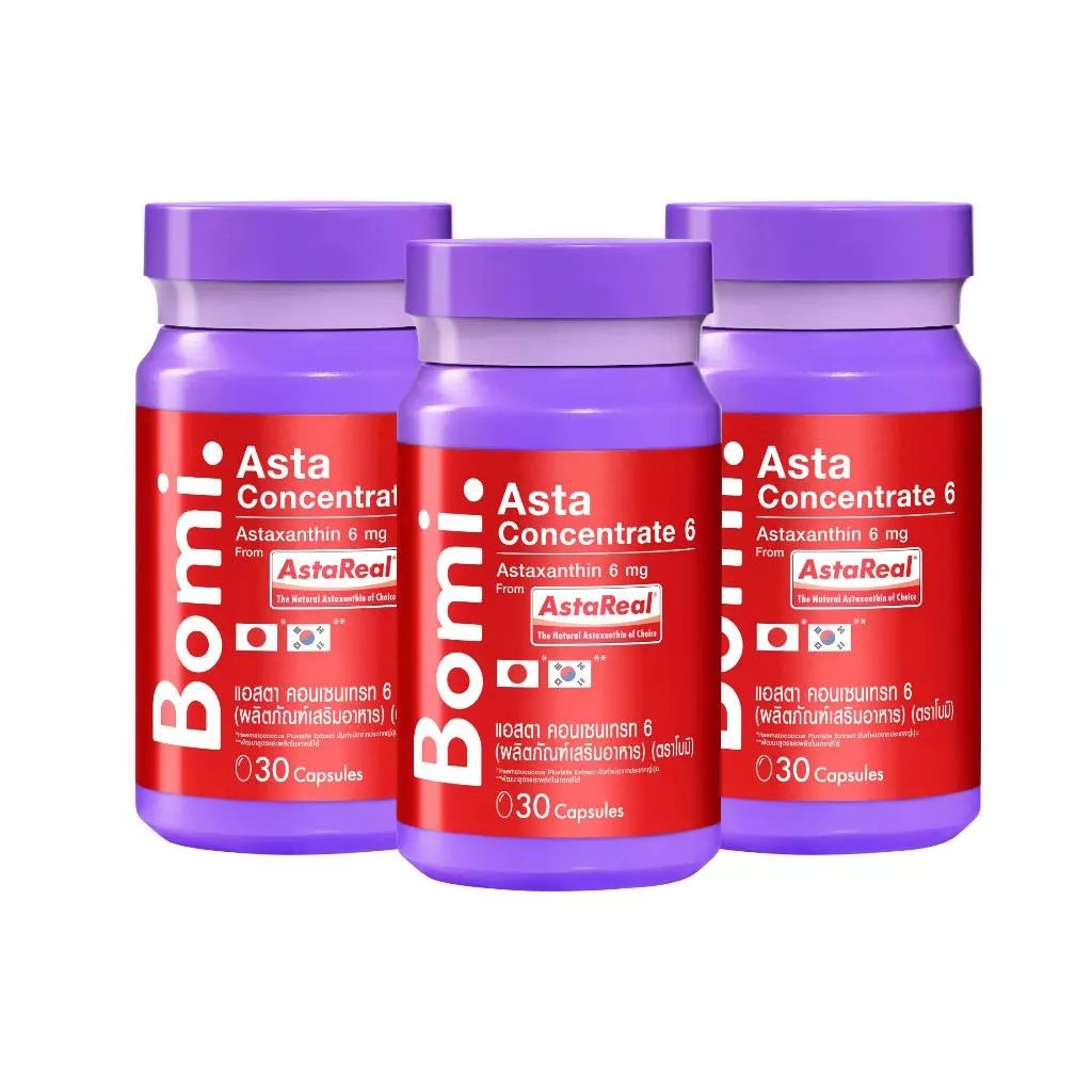 [3 กระปุก] Bomi AstaReal Asta Concentrate 6 (30 Capsules) โบมิ แอสตาเรียล แอสตา คอนเซนเทรท 6 thumbnail 3