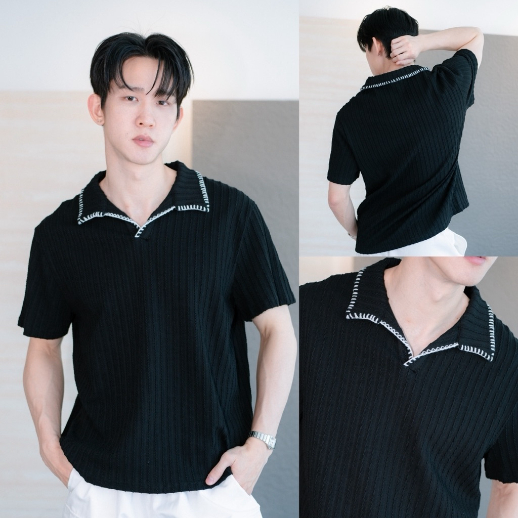 ZAMIO SETH POLO เสื้อโปโลแขนสั้นทรง oversize ราคา ถูกที่สุด ดีลบีเคเค แกลเลอรีภาพที่ 3