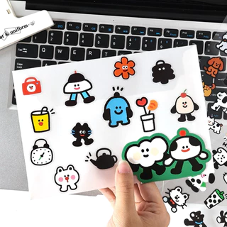 <พร้อมส่ง> #Link1 สติ๊กเกอร์ใส PET 4แผ่น | 50+ลาย | ลายเท่ๆ การ์ตูน แมวเหมี๊ยว ตกแต่ง น่ารัก เครื่องเขียน