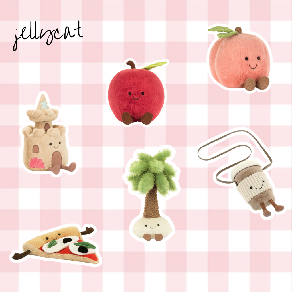 JELLYCAT Amuseables Peach jellycat ตุ๊กตา ของแท้ 100% 💯 [การจัดส่งจากประเทศไทย]