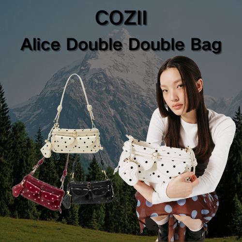 ลิขสิทธิ์แท้ [𝗟𝗜𝗠𝗜𝗧𝗘𝗗 𝗘𝗗𝗜𝗧𝗜𝗢𝗡] COZII Alice Double Double Bag (ของแท้ 100%) กระเป๋าแฟชั่นยอดฮิต