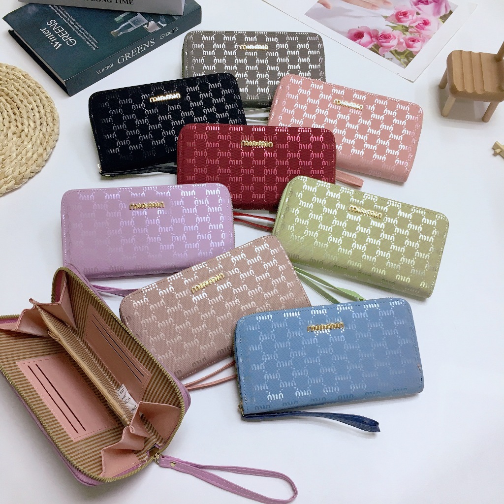 L999#BBกระเป๋าสตางค์ใบยาว มีช่องใส่บัตรหลายช่อง กระเป๋าสตางค์หญิงกระเป๋าสตางค์ใบยาว