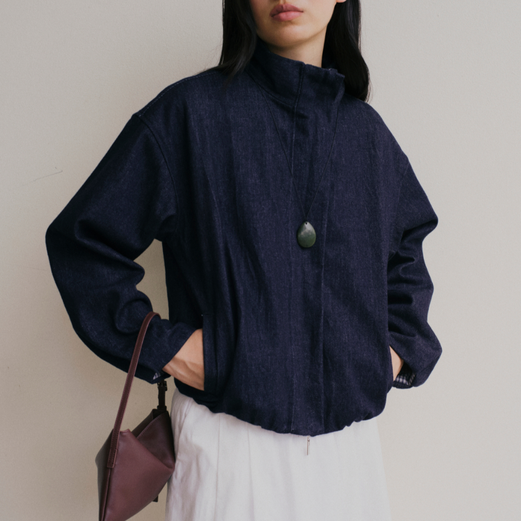 SHE KNOWS - Boy Blouson Jacket แจ็กเกต ผ้าตอตตอน เสื้อโค้ท ทรงโอเว่อร์ไซส์