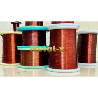 ลวดทองแดงอาบน้ำยา Enameled Copper Wire 1EI/AIW 220°C SWG No.เบอร์11-38 แบ่งขาย 0.1kg.(1ขีด) ทองแดงแท้ 99.99%