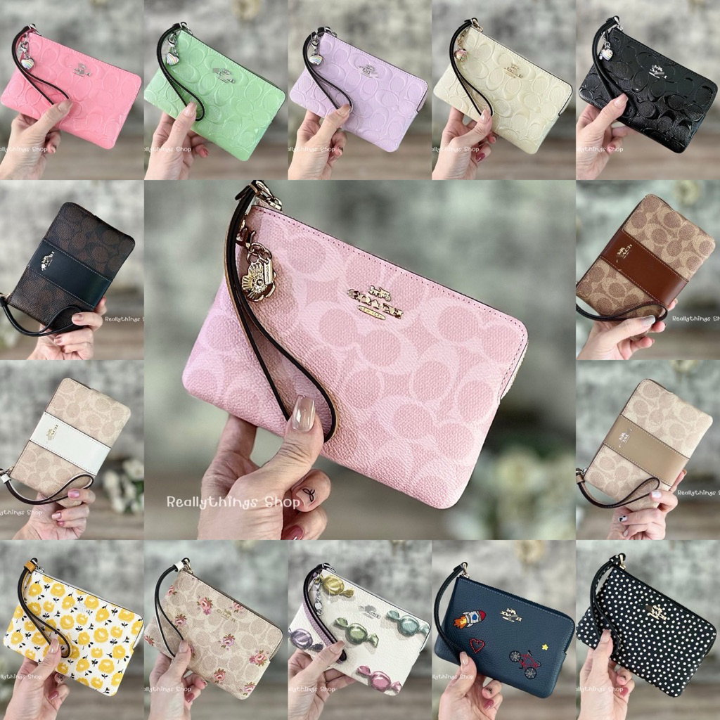 [ลดเพิ่ม:โค้ดคุ้ม+โค้ดร้านค้า]{แท้💯%📮พร้อมส่ง+ส่งฟรี} กระเป๋าคล้องมือไซส์S • Small Wristlet CW854