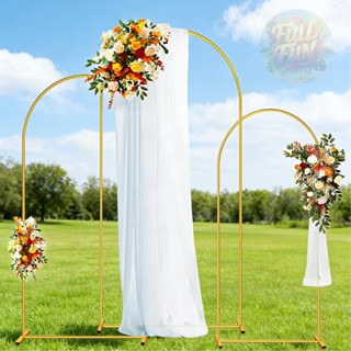 [พร้อมส่ง] บูธแต่งงานโค้งโครงเหล็กแข็งแรงทนทานเหมาะสำหรับงาน…
