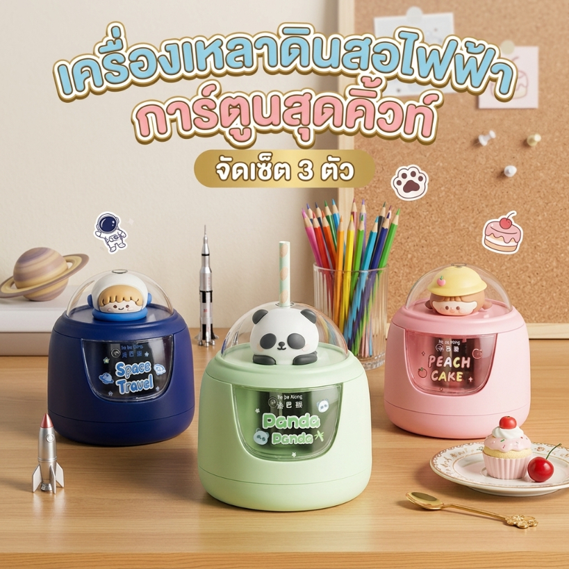 กบเหลาดินสอ กบเหลาดินสอไฟฟ้า กบเหลาดินสออัตโนมัติ ใช้แบตเตอรี่หรือสายชาร์จ เครื่องกบเหลาดินสอไฟฟ้า