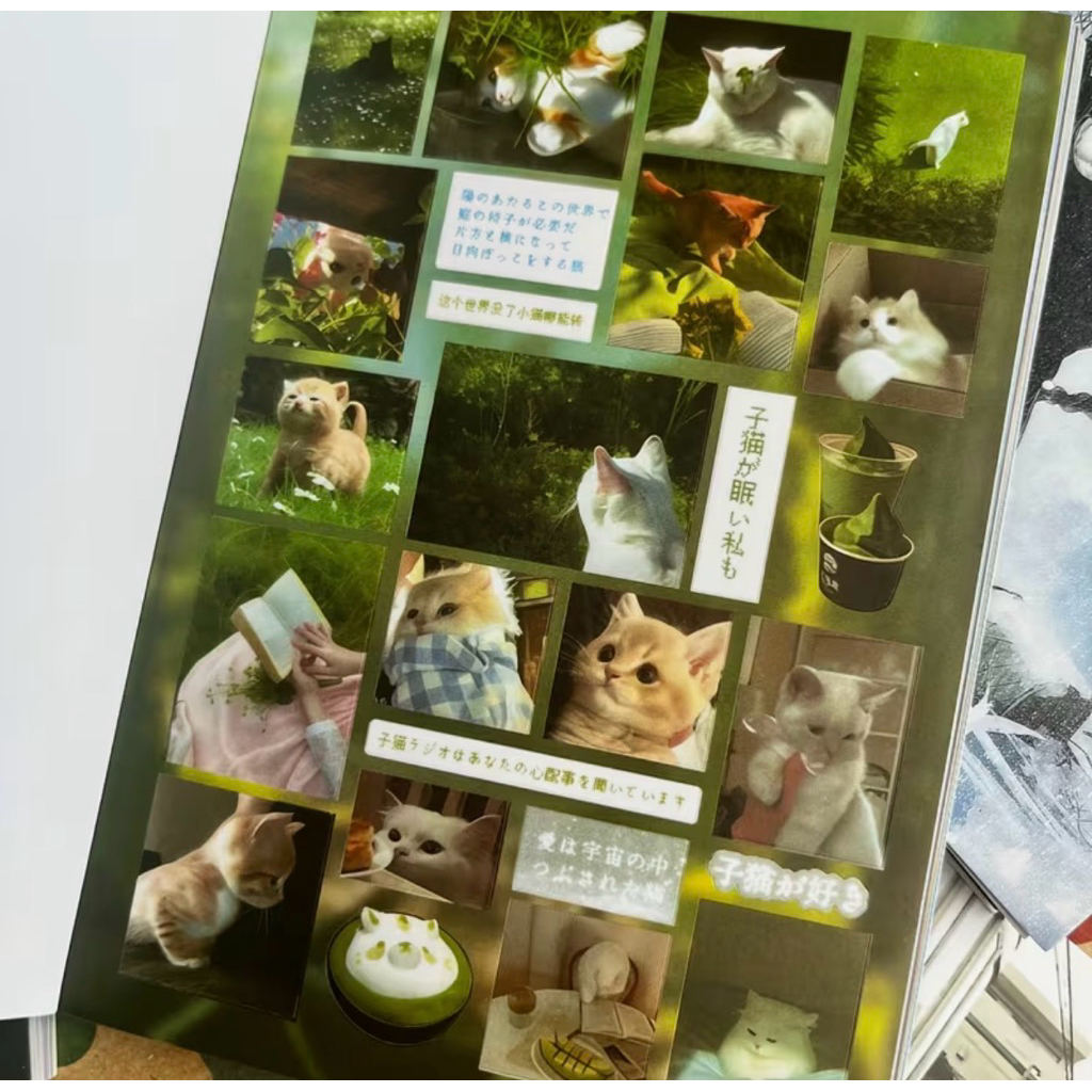 🌿🍂พร้อมส่ง!(มีแบบเล่ม)สติ๊กเกอร์สำหรับตกแต่ง แพค4ชิ้น คละลาย ลายธรรมชาติ โทนสีเขียว สวยมาก