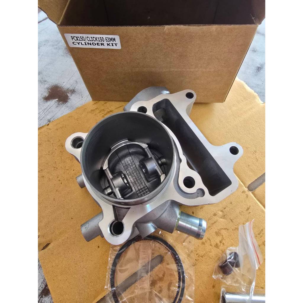 เสื้อสูบ+ลูกสูบ PCX150 พร้อมชุดปะเก็น ขนาดโอเวอร์ไซส์ 63 mm.