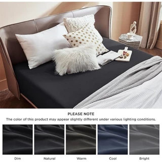 WEICEE ผ้าปูที่นอน Bedsheet สีล้วน มี3ฟุต/3.5ฟุต/5ฟุต/6ฟุต ผ้าปูที่นอนกันไรฝุ่น รัดมุมรอบเตียง360องศา คุณภาพดี พร้อมส่ง