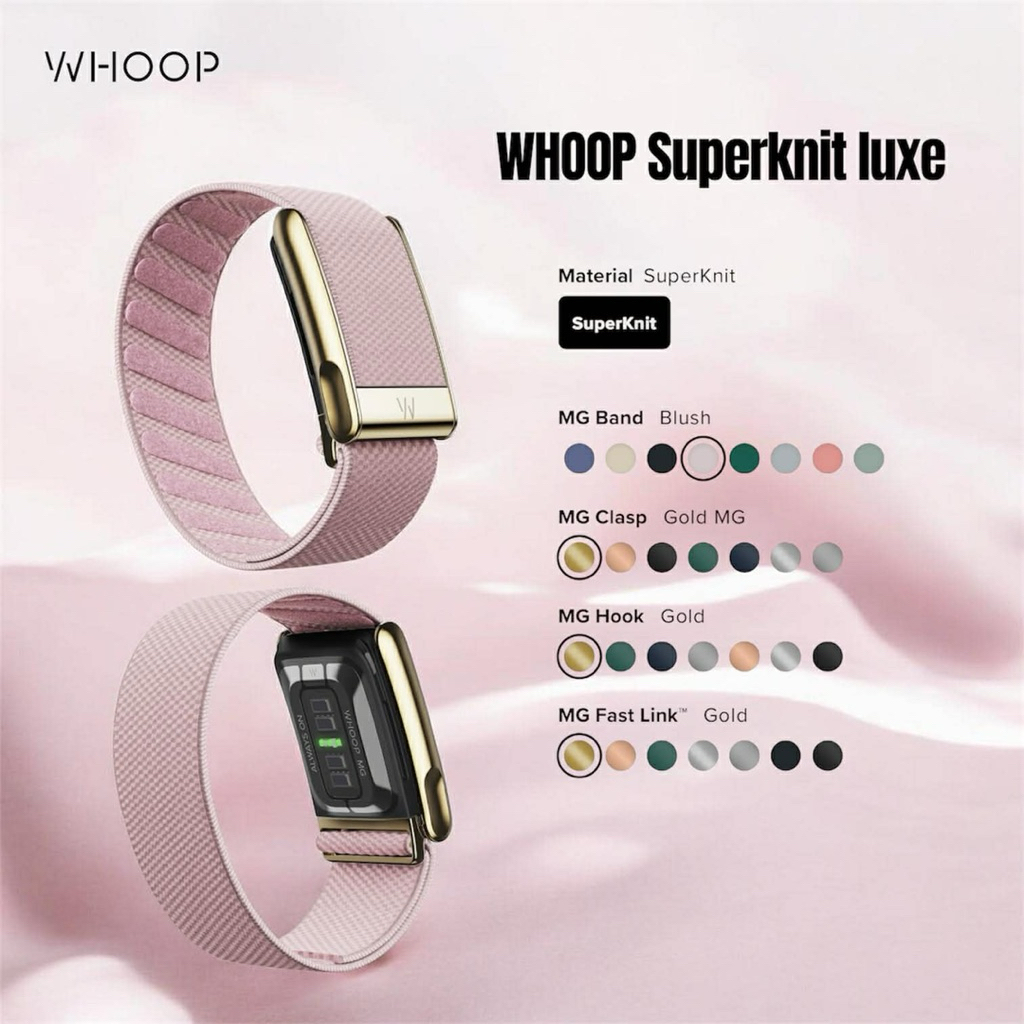 Whoop band blush gold